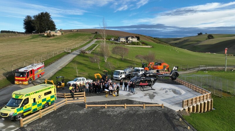 Rescue chopper helipad to help save lives and time